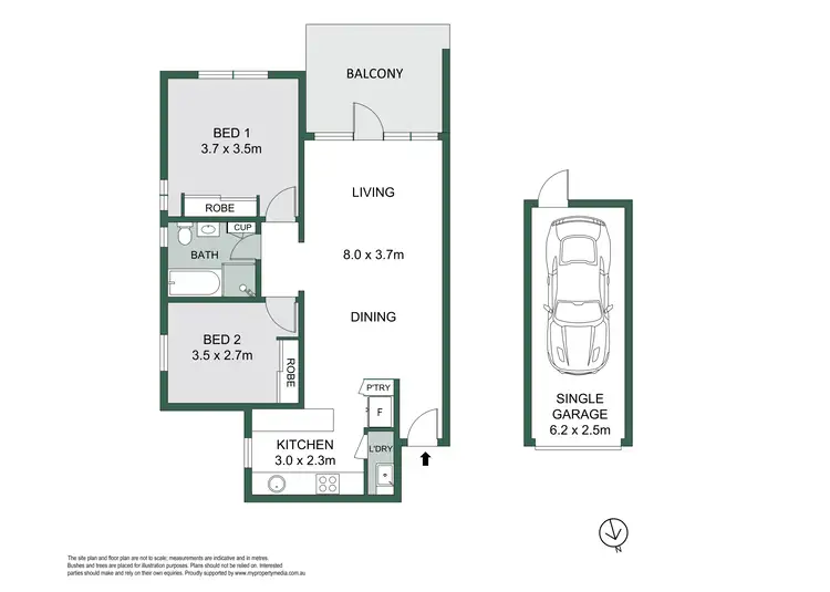 Floorplan of Homely apartment listing, 9/10 Lindsay Street, Neutral Bay NSW 2089