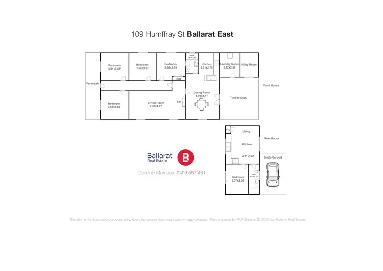 Floorplan of Homely house listing, 109 Humffray Street North, Ballarat East VIC 3350