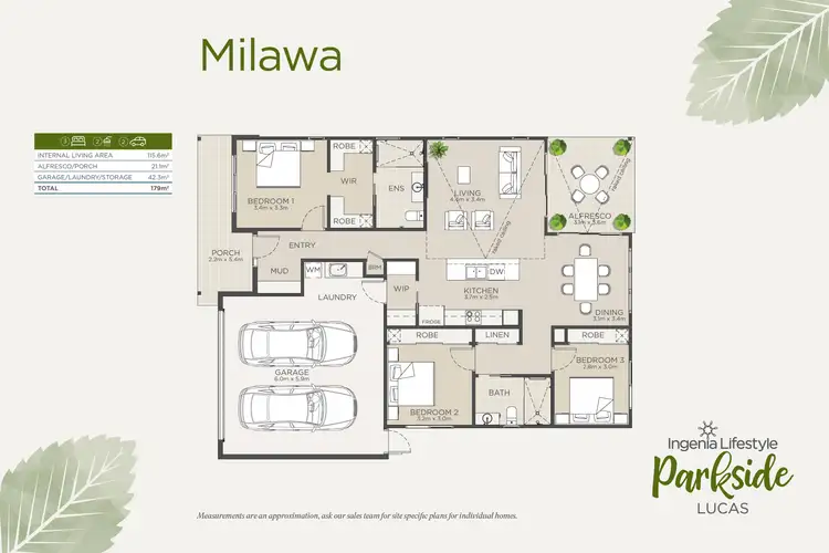 Floorplan of Homely house listing, Milawa/65 Eleanor Drive, Lucas VIC 3350
