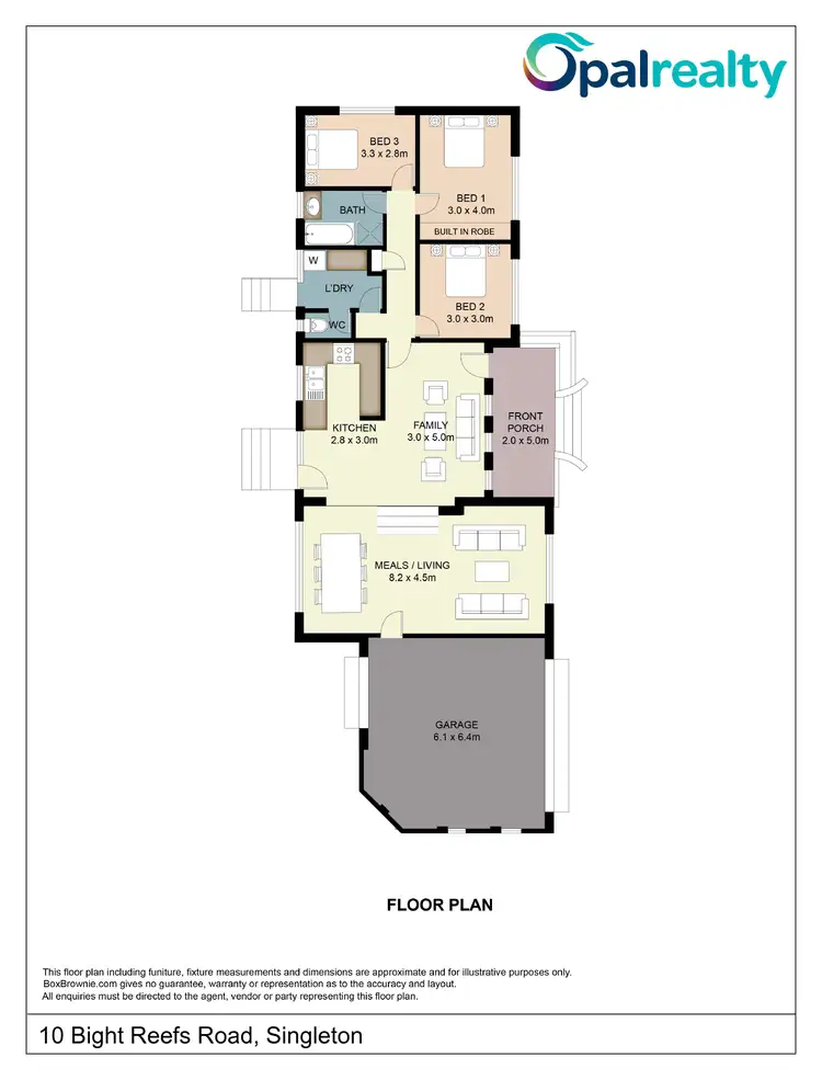 Floorplan of Homely house listing, 10 Bight Reefs Road, Singleton WA 6175