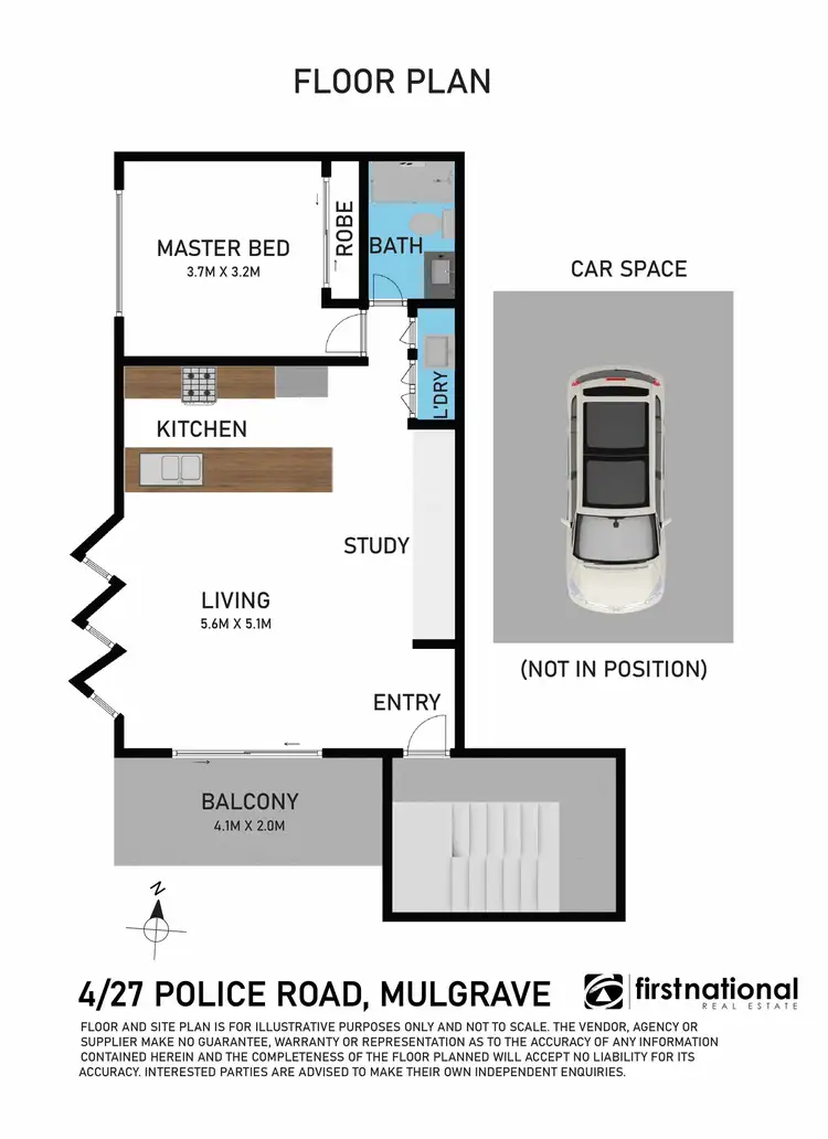 Floorplan of Homely apartment listing, 104/27 Police Road, Mulgrave VIC 3170