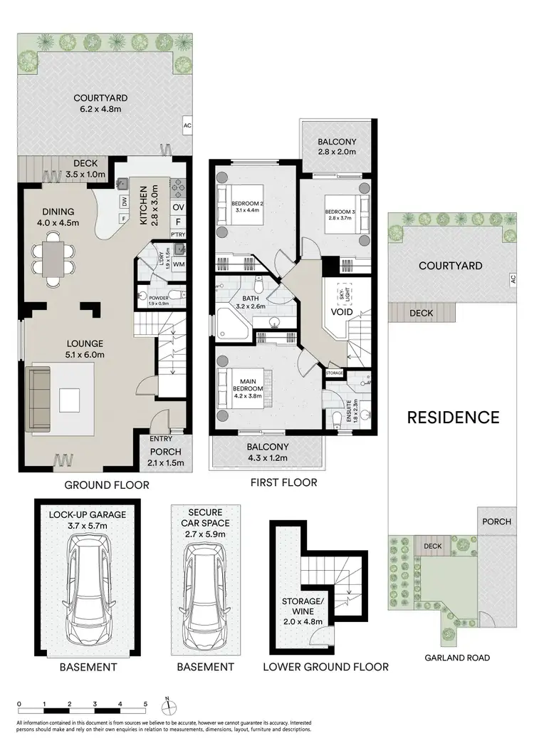 Floorplan of Homely townhouse listing, 5/55 Garland Road, Naremburn NSW 2065