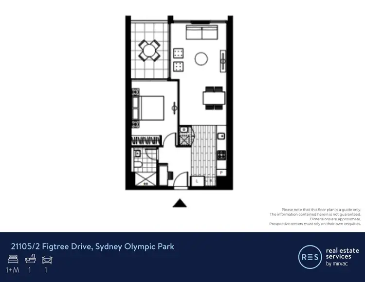 Floorplan of Homely apartment listing, 21105/2 Figtree Drive, Sydney Olympic Park NSW 2127