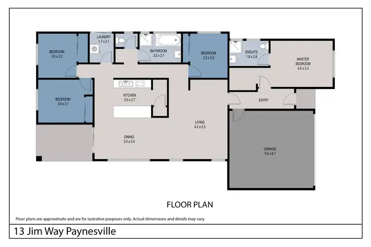 Floorplan of Homely house listing, 13 Jim Way, Paynesville VIC 3880