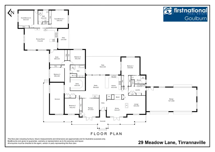 Floorplan of Homely rural property listing, 29 Meadow Lane, Goulburn NSW 2580