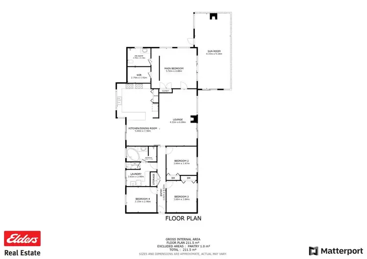 Floorplan of Homely house listing, 206 Timber Creek Crescent, Coondle WA 6566