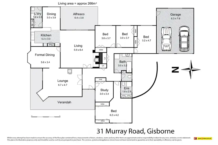 Floorplan of Homely rural property listing, 31 Murray Road, Gisborne VIC 3437