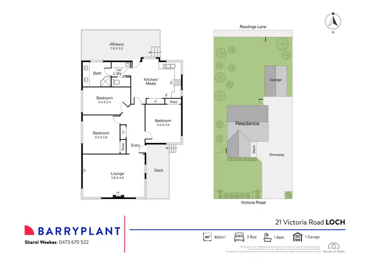 Floorplan of Homely house listing, 21 Victoria Road, Loch VIC 3945