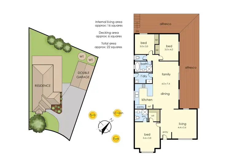 Floorplan of Homely house listing, 21 Allington Place, Langwarrin VIC 3910