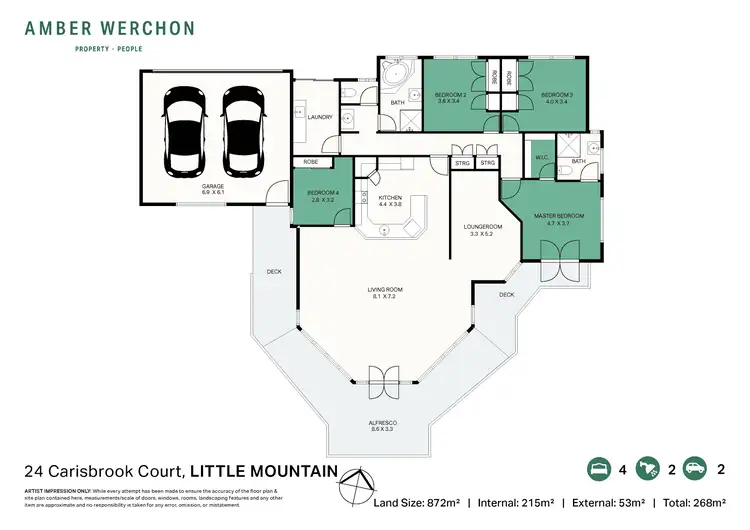 Floorplan of Homely house listing, 24 Carisbrook Court, Little Mountain QLD 4551