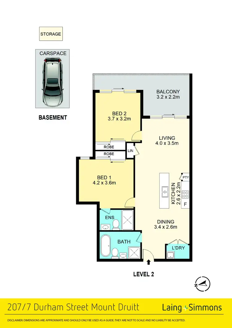 Floorplan of Homely unit listing, 207/7-9 Durham Street, Mount Druitt NSW 2770