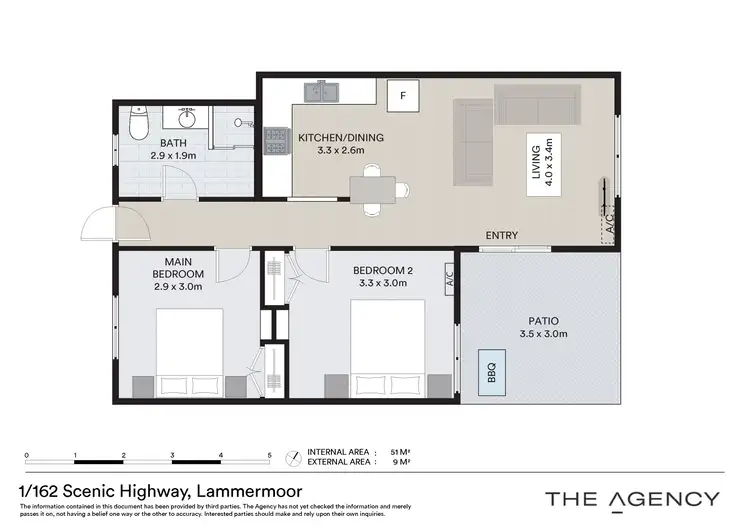 Floorplan of Homely unit listing, 1/162 Scenic Highway, Lammermoor QLD 4703