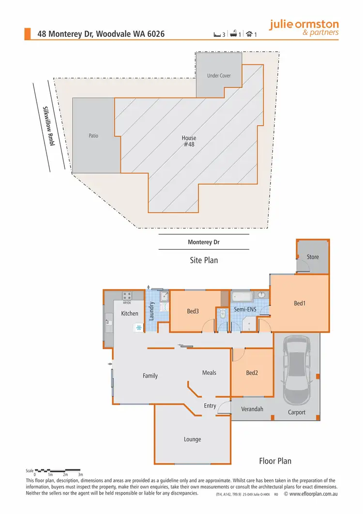 Floorplan of Homely house listing, 48 Monterey Drive, Woodvale WA 6026