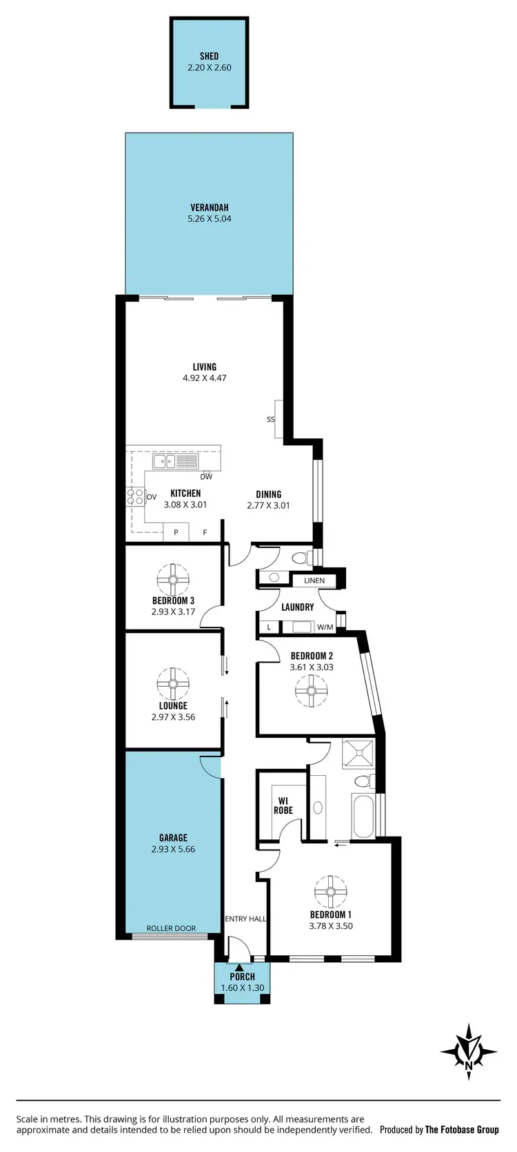 Floorplan of Homely house listing, 1 Melrose Avenue, Clearview SA 5085