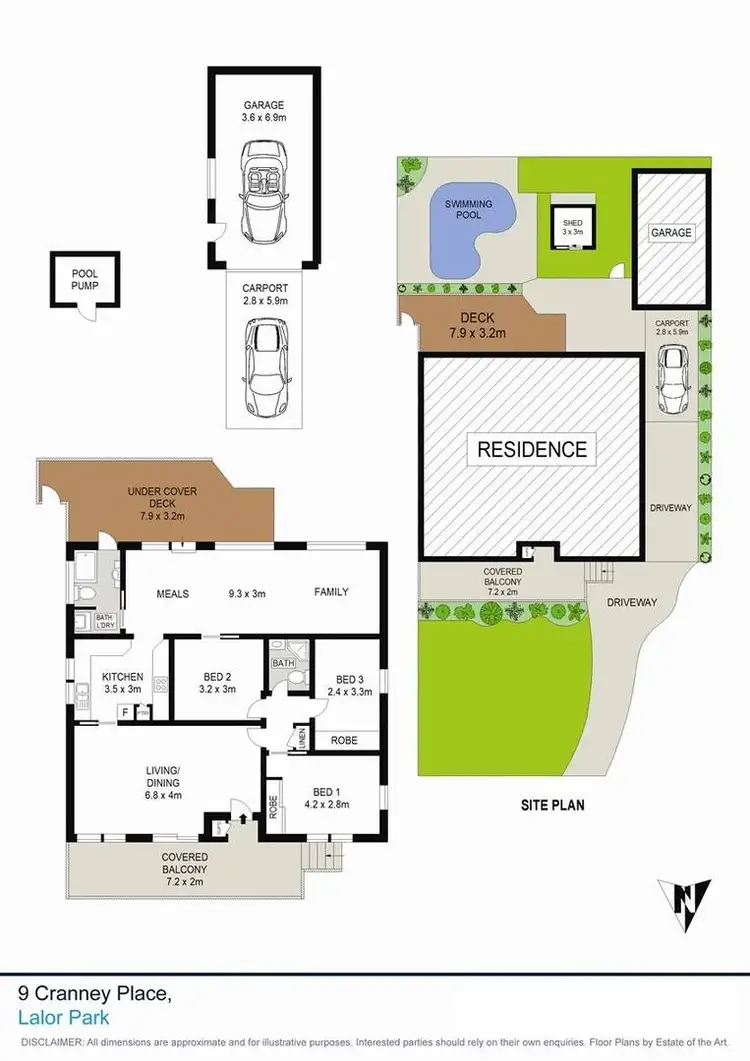 Floorplan of Homely house listing, 9 Cranney Place, Lalor Park NSW 2147