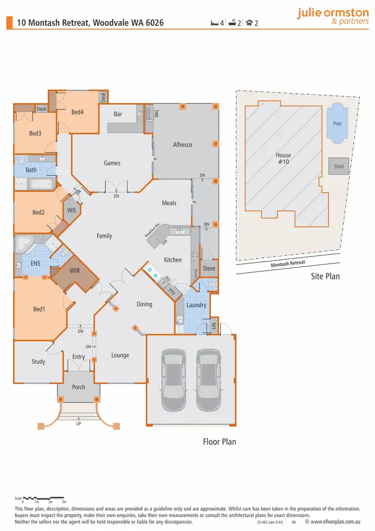 Floorplan of Homely house listing, 10 Montash Retreat, Woodvale WA 6026