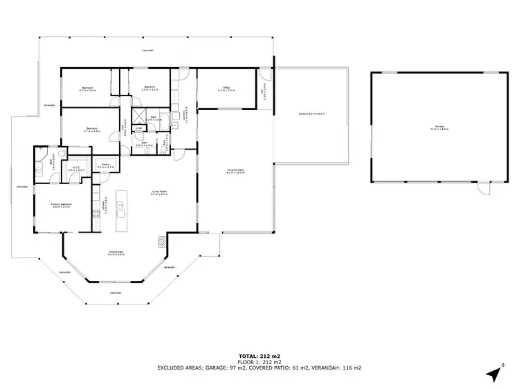 Floorplan of Homely house listing, 214 Foothills Road, Tumby Bay SA 5605