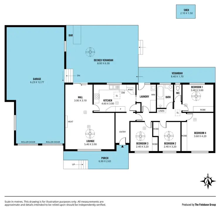 Floorplan of Homely house listing, 2 Haseldene Drive, Christie Downs SA 5164