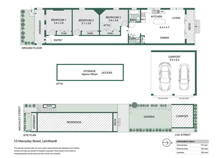 Floorplan of Homely house listing, 13 Macauley Street, Leichhardt NSW 2040