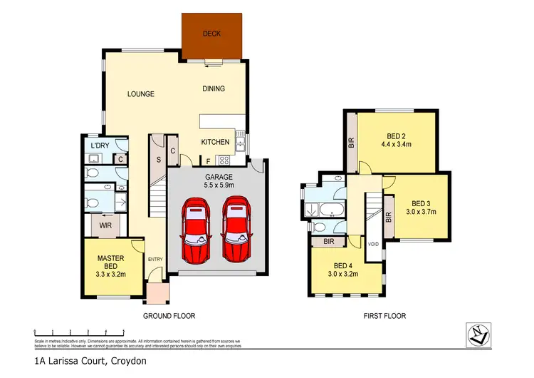 Floorplan of Homely townhouse listing, 1A Larissa Court, Croydon VIC 3136