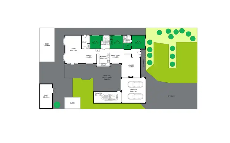 Floorplan of Homely house listing, 4 Simon Court, Brookfield VIC 3338