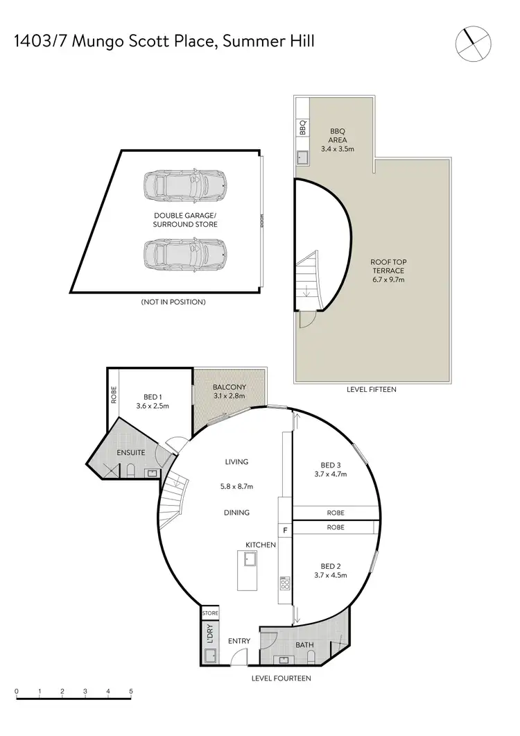 Floorplan of Homely apartment listing, 1403/7 Mungo Scott Place, Summer Hill NSW 2130