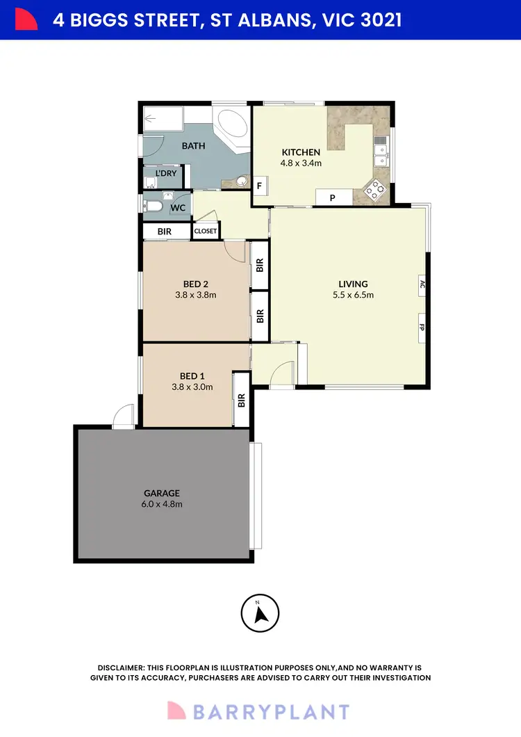 Floorplan of Homely house listing, 4 Biggs Street, St Albans VIC 3021