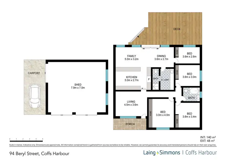 Floorplan of Homely house listing, 94 Beryl Street, Coffs Harbour NSW 2450