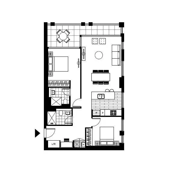 Floorplan of Homely apartment listing, 11007/2 Figtree Drive, Sydney Olympic Park NSW 2127