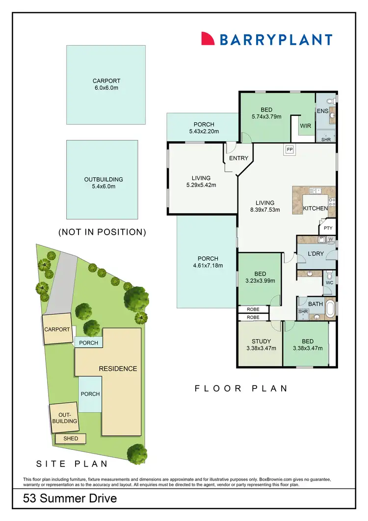 Floorplan of Homely house listing, 53 Summer Drive, Buronga NSW 2739