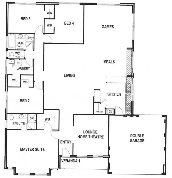 Floorplan of Homely house listing, 95 Meadow Springs Drive, Meadow Springs WA 6210