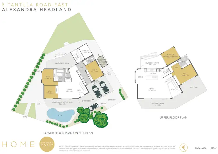 Floorplan of Homely house listing, 5 Tantula Road East, Alexandra Headland QLD 4572