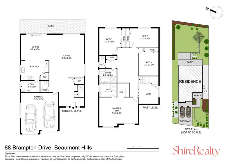 Floorplan of Homely house listing, 88 Brampton Drive, Beaumont Hills NSW 2155