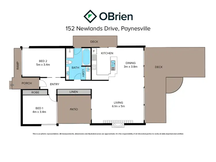 Floorplan of Homely house listing, 152 Newlands Drive, Paynesville VIC 3880