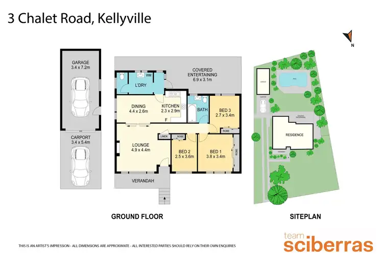 Floorplan of Homely house listing, 3 Chalet Road, Kellyville NSW 2155
