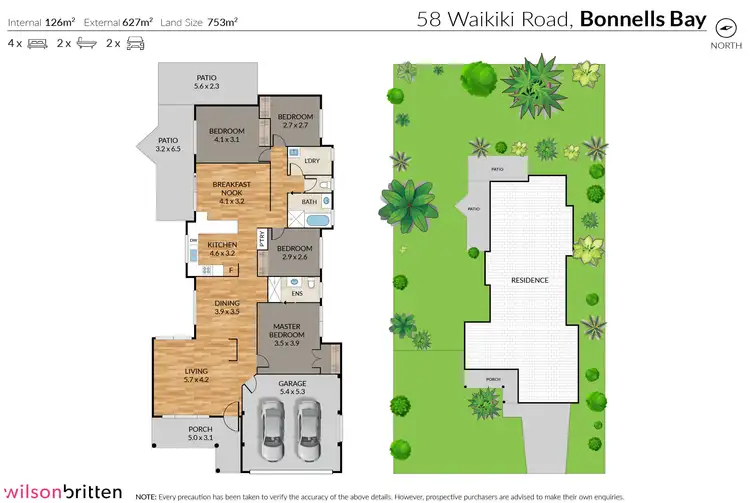 Floorplan of Homely house listing, 58 Waikiki Road, Bonnells Bay NSW 2264