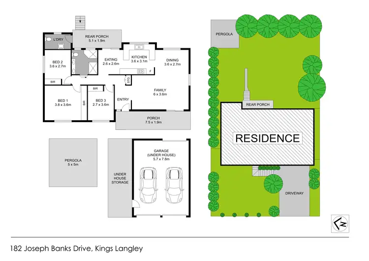 Floorplan of Homely house listing, 182 Joseph Banks Drive, Kings Langley NSW 2147