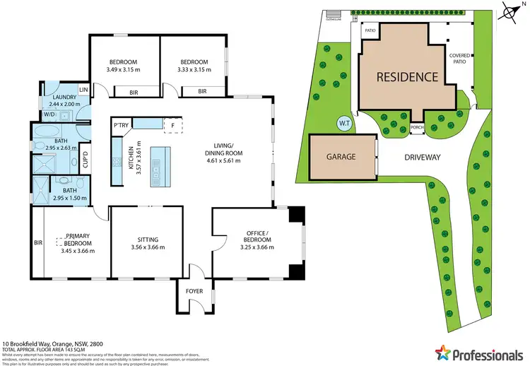 Floorplan of Homely house listing, 10 Brookfield Way, Orange NSW 2800