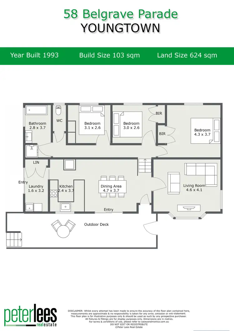 Floorplan of Homely house listing, 58 Belgrave Parade, Youngtown TAS 7249