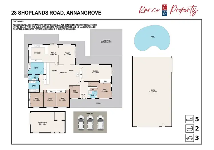 Floorplan of Homely rural property listing, 28 Shoplands Road, Annangrove NSW 2156