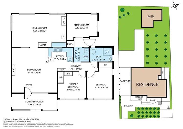 Floorplan of Homely house listing, 5 Wyeebo Street, Merimbula NSW 2548