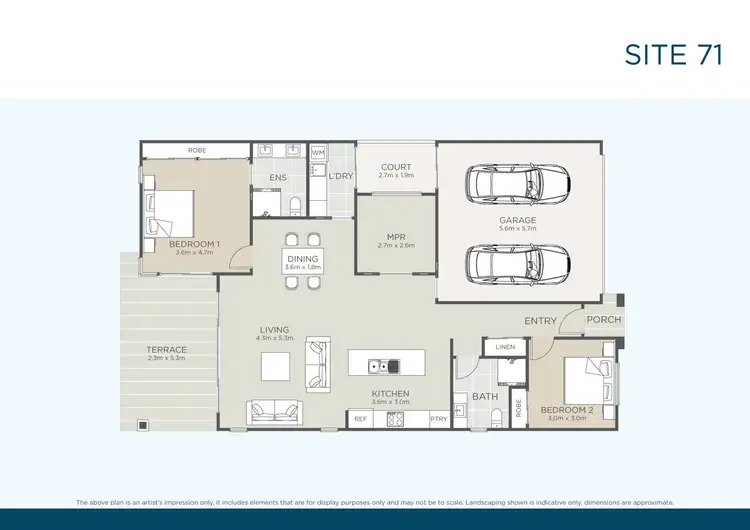 Floorplan of Homely retirement listing, 71/25 Owen Creek Road, Forest Glen QLD 4556