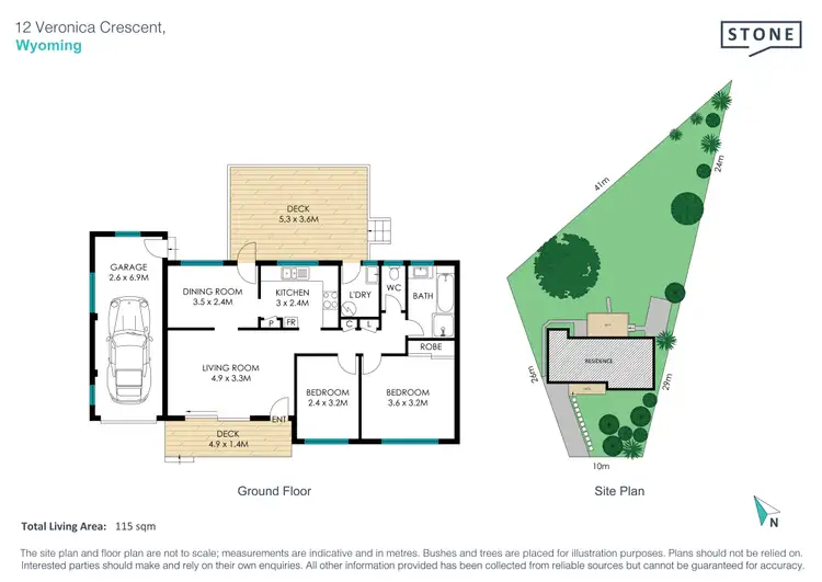 Floorplan of Homely house listing, 12 Veronica Crescent, Wyoming NSW 2250