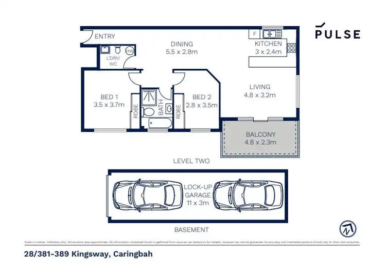 Floorplan of Homely unit listing, 28/381-389 Kingsway, Caringbah NSW 2229