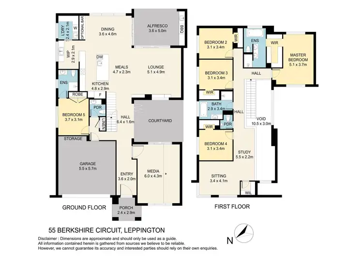 Floorplan of Homely house listing, 55 Berkshire Circuit, Leppington NSW 2179
