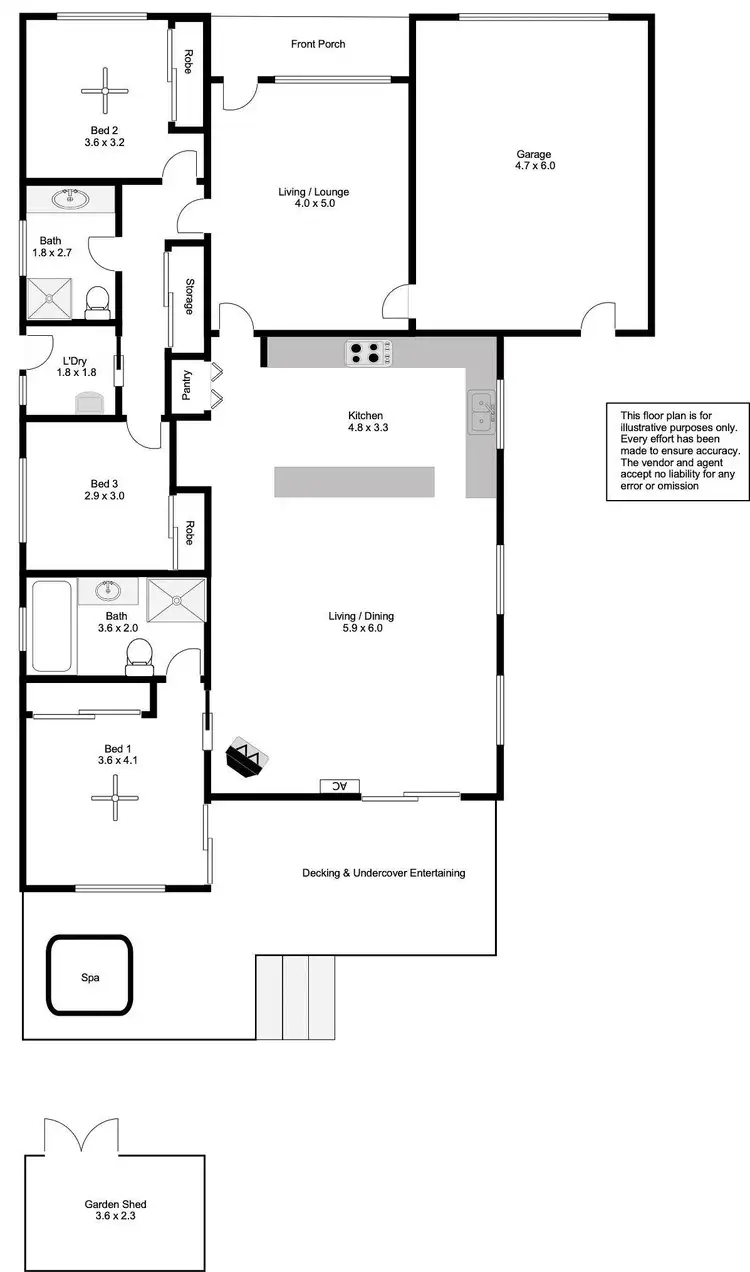 Floorplan of Homely house listing, 2/9 Ives Place, Port Lincoln SA 5606