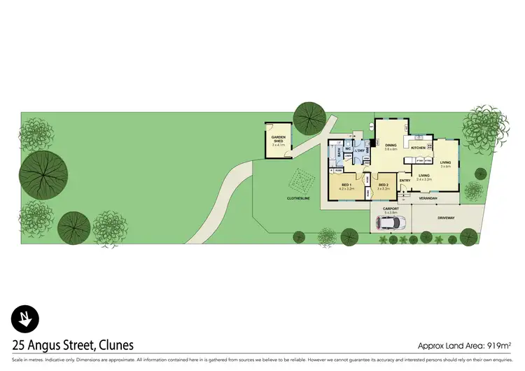 Floorplan of Homely house listing, 25 Angus Street, Clunes VIC 3370