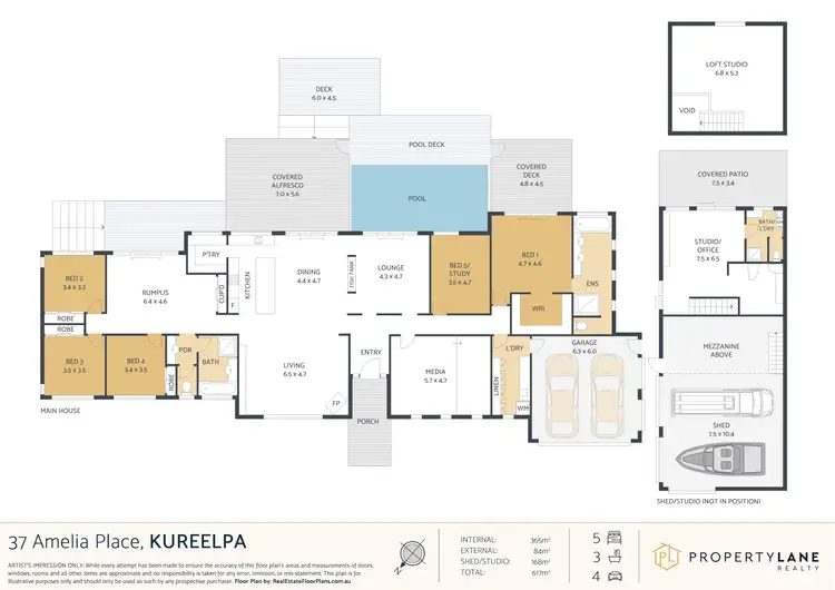 Floorplan of Homely rural property listing, 37 Amelia Place, Kureelpa QLD 4560