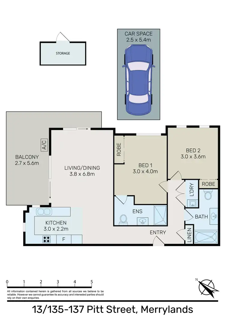 Floorplan of Homely apartment listing, 13/135-137 Pitt Street, Merrylands NSW 2160