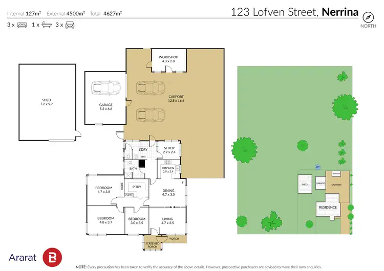 Floorplan of Homely house listing, 123 Lofven Street, Nerrina VIC 3350